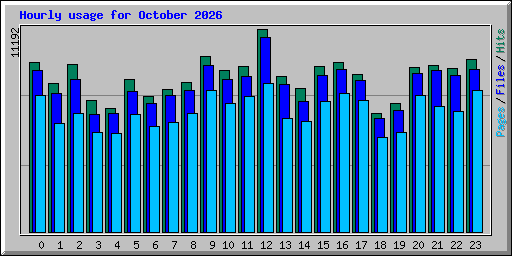 Hourly usage for October 2026